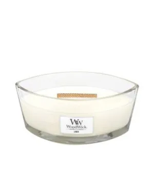 Candela profumata con stoppino in legno WoodWick Linen 453,6 g