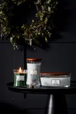 Candela profumata WoodWick Magnolia Birch con stoppino in legno 453,6 g