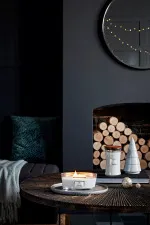 Candela profumata WoodWick Magnolia Birch con stoppino in legno 453,6 g
