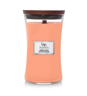Candela profumata WoodWick Manuka Nectar con stoppino in legno 609,5 g