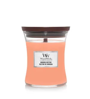 Candela profumata WoodWick Manuka Nectar con stoppino in legno per donne