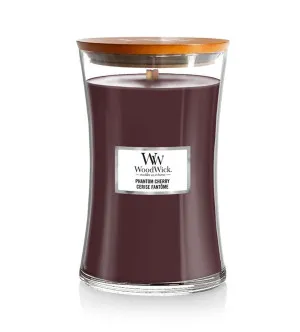 Candela profumata Woodwick Phantom Cherry con stoppino in legno 609,5 g