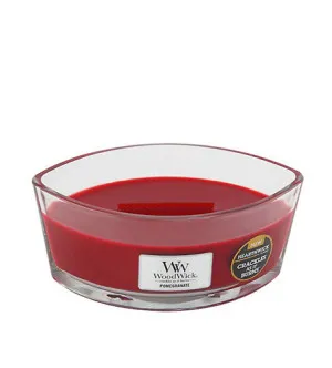 Candela profumata WoodWick Pomegranate con stoppino in legno 453,6 g
