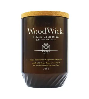 Candela grande WoodWick ReNew Ginger & Turmeric 368 g