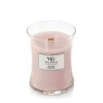 Candela profumata WoodWick Rosewood con stoppino in legno 275 g