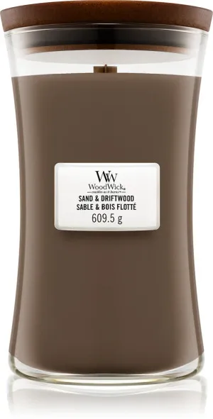 WoodWick Candela profumata WoodWick Sand & Driftwood con stoppino in legno per donne