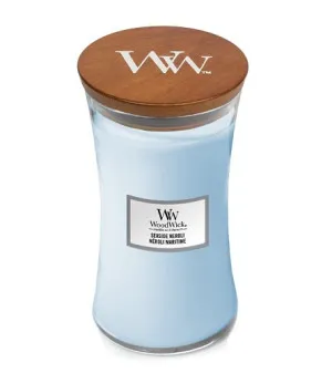 WoodWick Seaside Neroli candela profumata con stoppino in legno 609,5 g