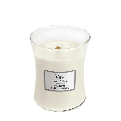 Candela profumata con stoppino in legno WoodWick Solar Ylang 275 g
