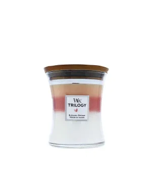 Candela profumata con stoppino in legno WoodWick Trilogy Blooming Orchard per uomini