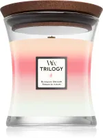 Candela profumata con stoppino in legno WoodWick Trilogy Blooming Orchard 275 g