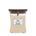 Candela profumata WoodWick Vanilla Bean con stoppino in legno 275 g