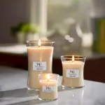 Candela profumata WoodWick Vanilla Bean con stoppino in legno 275 g