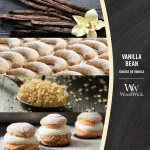 Candela profumata WoodWick Vanilla Bean con stoppino in legno 275 g