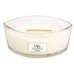 Candela profumata WoodWick White Teak con stoppino in legno 453,6 g
