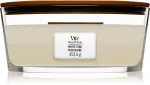 Candela profumata WoodWick White Teak con stoppino in legno 453,6 g