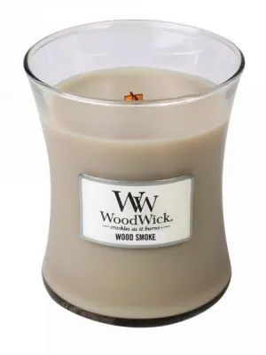 Candela profumata con stoppino in legno WoodWick Wood Smoke 275 g