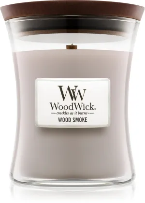 WoodWick Candela profumata WoodWick Wood Smoke con stoppino in legno per uomo