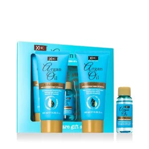 Xpel Set regalo Olio di Argan Shampoo 100 ml + Balsamo 100 ml + Siero per capelli