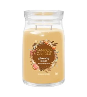 Yankee Candle Glistening Leaves candela Signature grande 567 g
