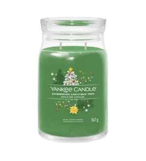 Yankee Candle Shimmering Christmas Tree candela Signature grande 567 g