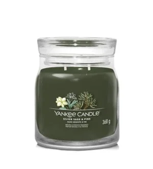 Yankee Candle Silver Sage & Pine candela signature media 368 g