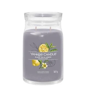 Yankee Candle Black Tea & Lemon candela signature grande 567 g