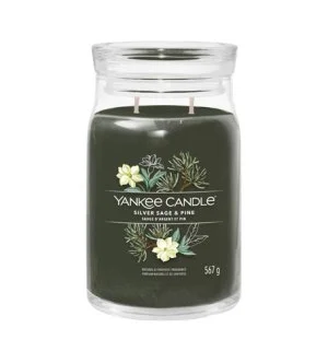 Yankee Candle Silver Sage & Pine candela signature grande 567 g