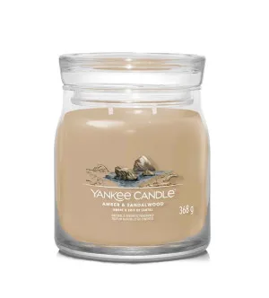 Yankee Candle Amber & Sandalwood signature candela media 368 g
