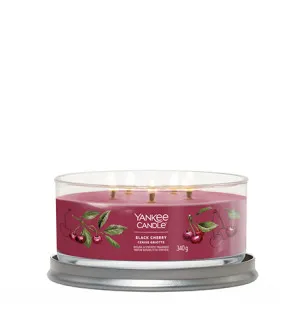 Yankee Candle Black Cherry signature tumbler 5 stoppini 340 g
