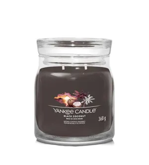 Yankee Candle Black Coconut candela signature media 368 g