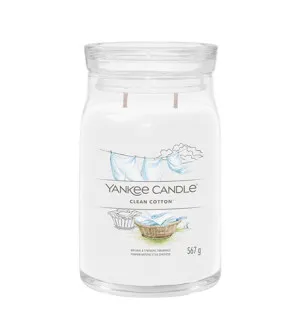 Yankee Candle Clean Cotton Signature candela grande 567 g