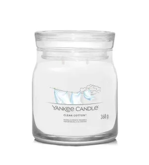 Candela Yankee Candle Clean Cotton firma signature media 368 g