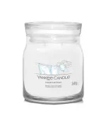 Candela Yankee Candle Clean Cotton firma signature media 368 g