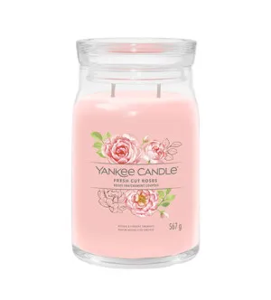 Yankee Candle Fresh Cut Roses Signature candela grande 567 g