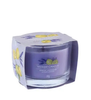 Yankee Candle Lemon Lavender candela votiva in vetro 37 g