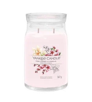 Yankee Candle Pink Cherry & Vanilla candela grande firma 567 g