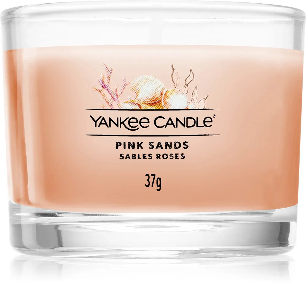 Pink Sands candela votiva in vetro 37 g