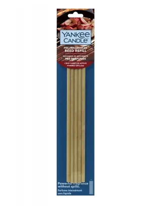Yankee Candle Pre-Fragran.Reed Crisp Campfire Apples ricarica per diffusore 5x bastoncini