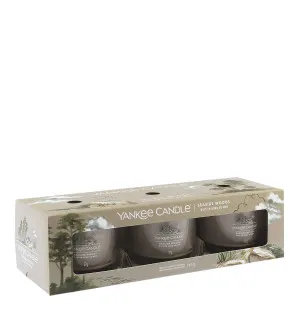 Yankee Candle Seaside Woods candela votiva in vetro 3 x 37 g