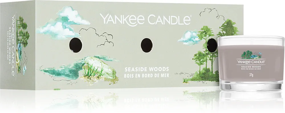 Seaside Woods candela votiva in vetro 3 x 37 g 3x37 g