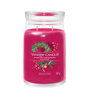 Yankee Candle Sparkling Winterberry candela signature grande 567 g