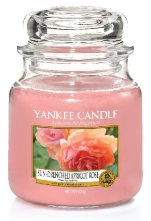 Candela profumata Yankee Candle Sun-Drenched Apricot Rose 411 g
