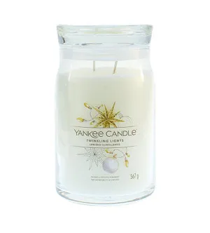 Yankee Candle Twinkling Lights Signature candela grande 567 g