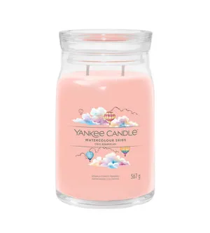 Yankee Candle Watercolour Skies signature candela grande 567 g
