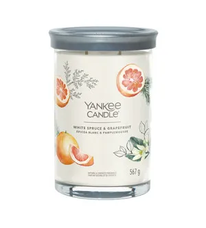 Yankee Candle White Spruce & Grapefruit signature tumbler grande 567 g