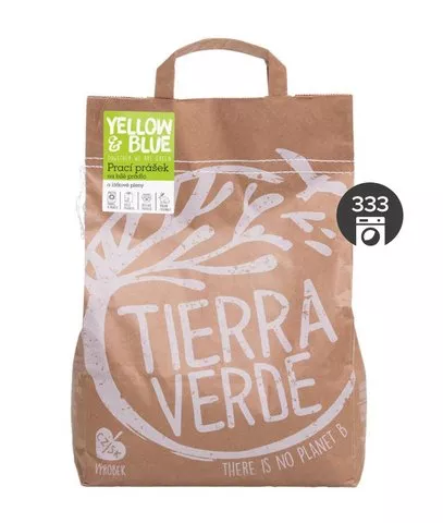 Tierra Verde Detersivo per biancheria bianca e pannolini di stoffa - INNOVAZIONE (sacchetto di carta da 5 kg)