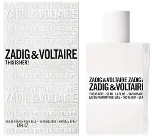 Zadig & Voltaire This is Her! eau de parfum per donna 50 ml