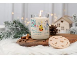 WINTER HOPE - candela naturale con arancia, chiodi di garofano e cannella BIO, 300 ml