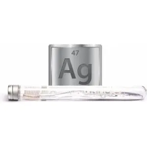 Nano-b Spazzolino da denti con argento traslucido - medio