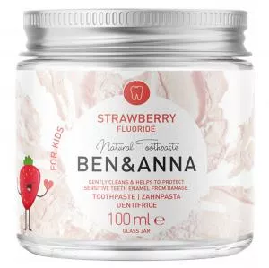 Ben & Anna Dentifricio al fluoro per bambini al gusto di fragola 100 ml